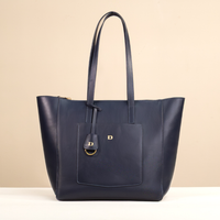Emma Bag in Blue, front view closed