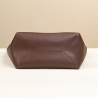 Emma Bag in Corrugated Brown, bottom view