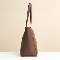 Emma Bag in Corrugated Brown, alternate side view