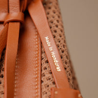 Styled collection shot of Isola tote bags
