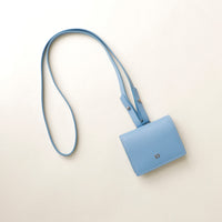 Angled view of Olivia wallet crossbody showing texture and shape