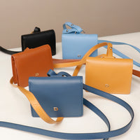 Front view of Olivia wallet crossbody in premium leather