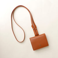 Full interior view of Olivia wallet crossbody compartments